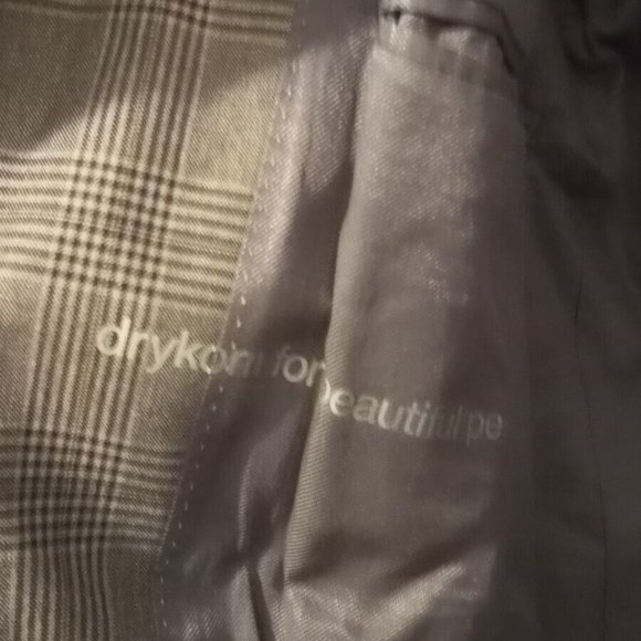 DRYKORN - checkered cotton coat Sz 52 - Picture 11 of 11